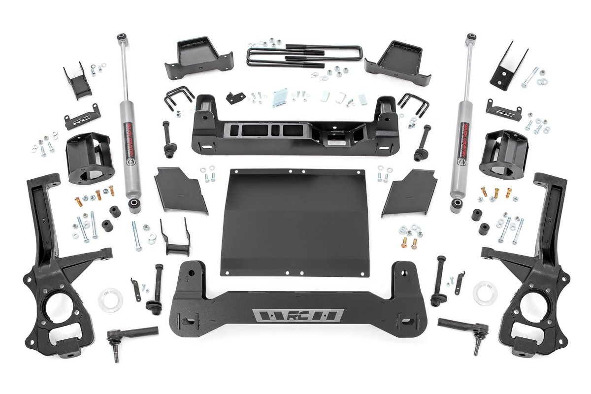 GMC Sierra 1500 Suspension Lift Kit - Rough Country - 4 Inch Lift, Diesel - '19-'24